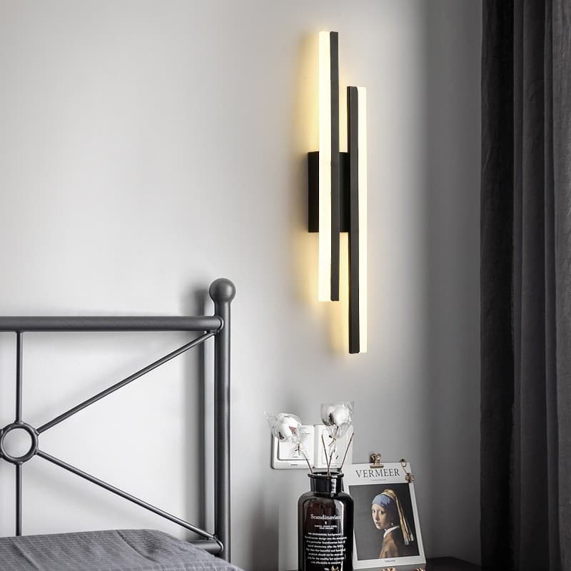 2025 New Living Room Grid Light, Modern Minimalist Bedroom Decoration Bedside Lamp, LED Strip Ultra-simple Corridor Wall Light