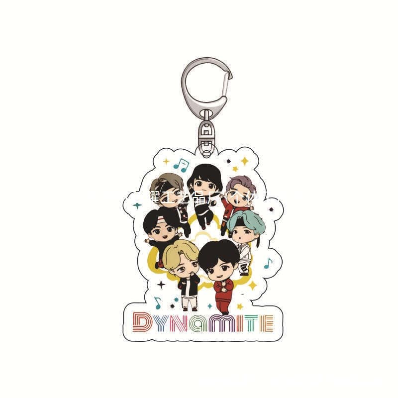 In Stock Korean Creative BTS Candy Series Keychain Cartoon Pendant Keychain School Pendant Wholesale