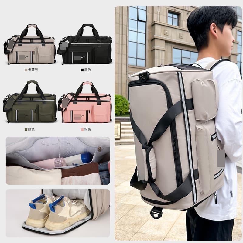 Large Capacity Travel Bag Trendy Lightweight Multi-Purpose Backpack Men's Outdoor Hiking Bag Fashion Sports Gym Bag