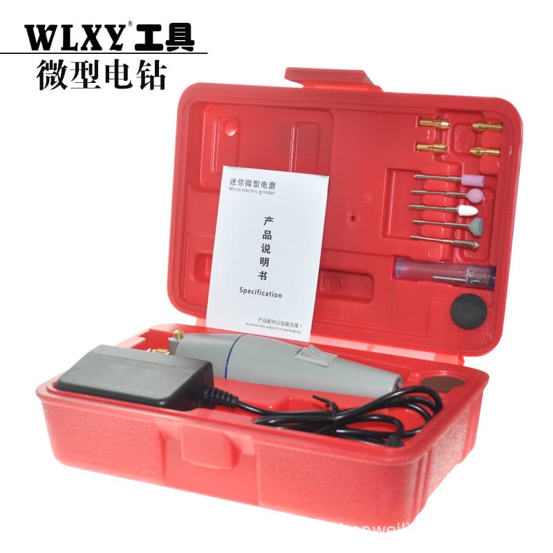 Electric drill cross-border electric grinding miniature electric drill grinding machine hand drill DIY mini electric drill miniature electric grinding electric drill suit