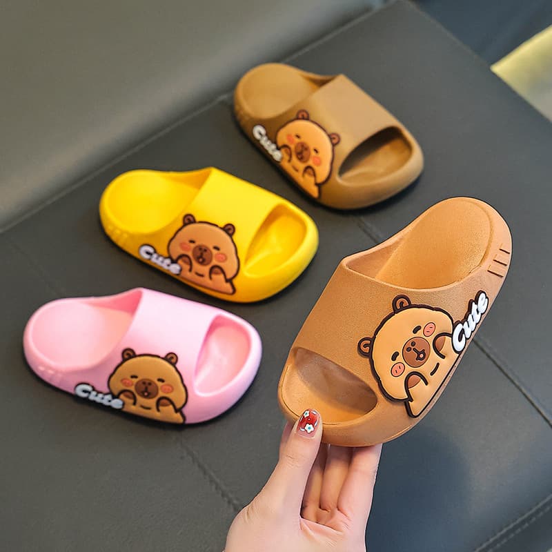 Kapibala Children's Slippers Boys Summer 2025 New Home Indoor Middle and Large Children Little Boys Girls Sandals Slippers