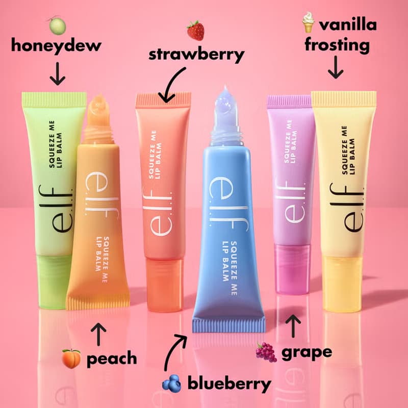 e.l.f Lip Gloss Tinted Lip Balm Moisturizing Repair Lip Primer Fruit Lip Gloss