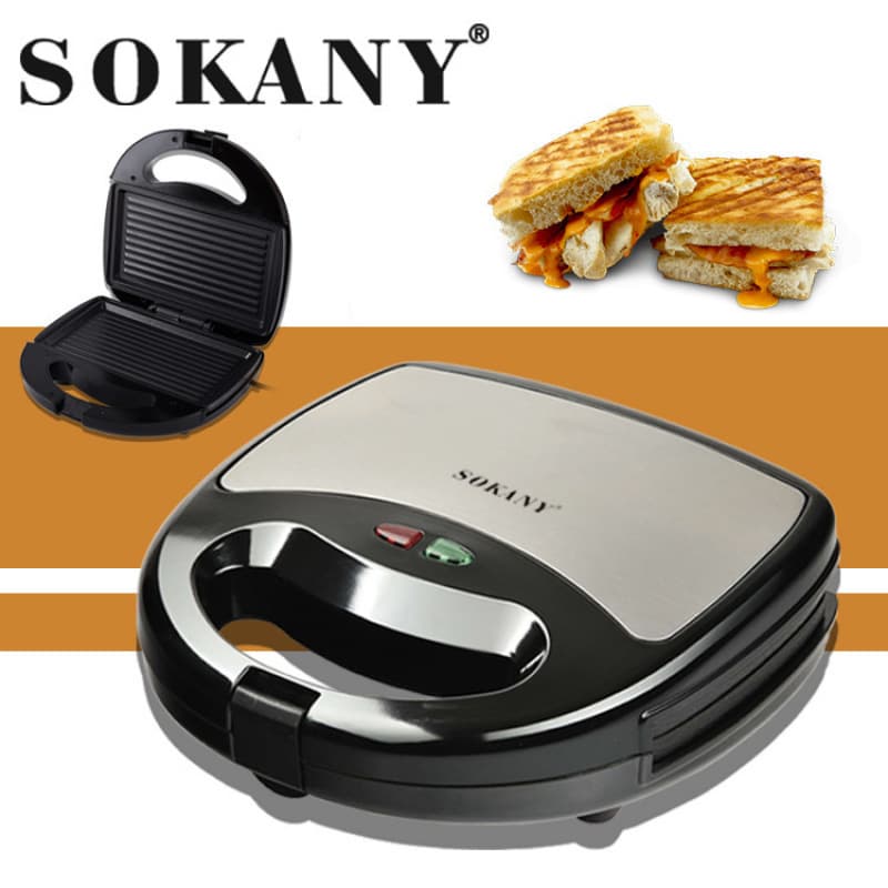 Cross-border SOKANY 118 Home Sandwich Breakfast Maker, Light Food Maker, Waffle Maker, Multifunctional Toast Press Grill