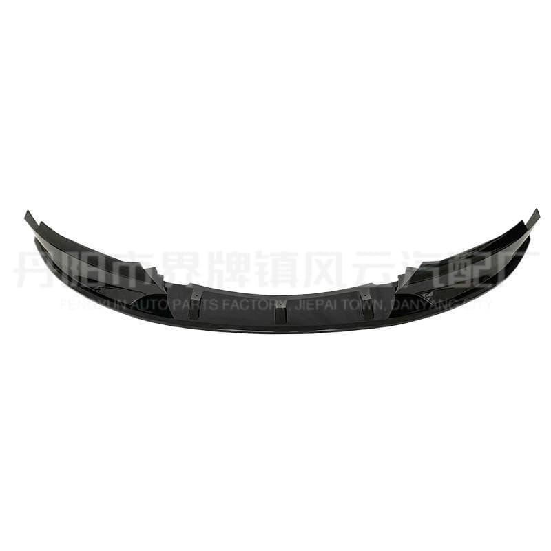 For 2008-2011 BMW 1 Series E82 Front Lip MP Style Gloss Black Front Bumper Spoiler Carbon Pattern Front Lip Kit