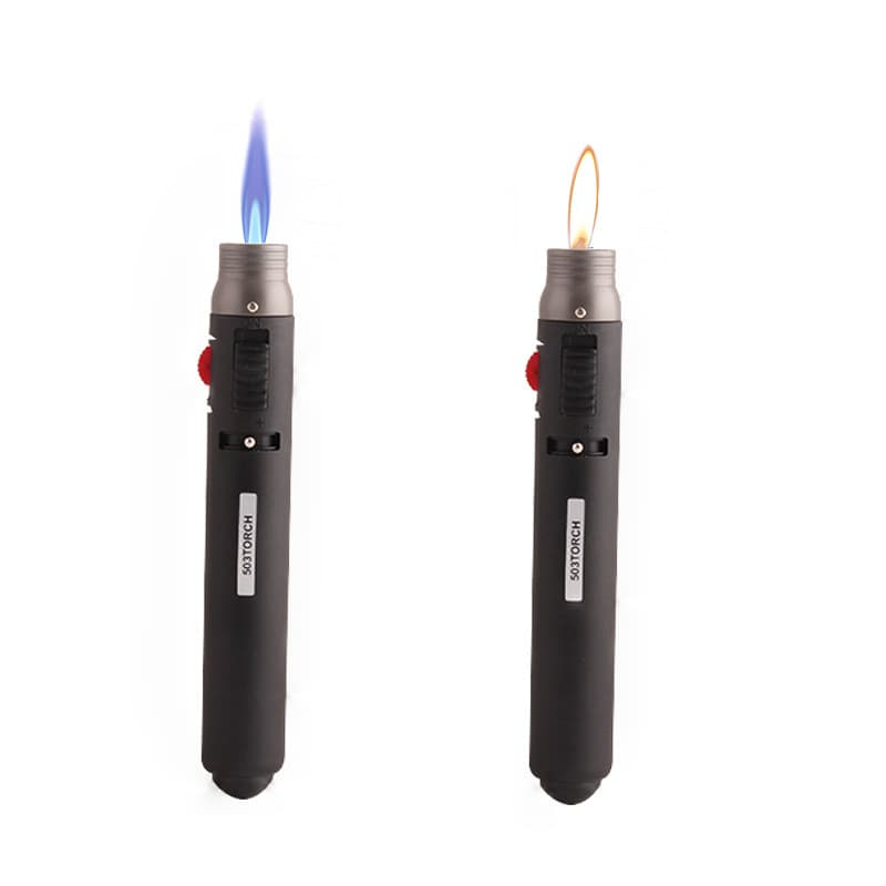Baicheng 503 Pen-Type Air Welding Gun Spray Gun Direct Flush Open Flame Dual-Purpose Inflatable Lighter Portable Butane Lighter