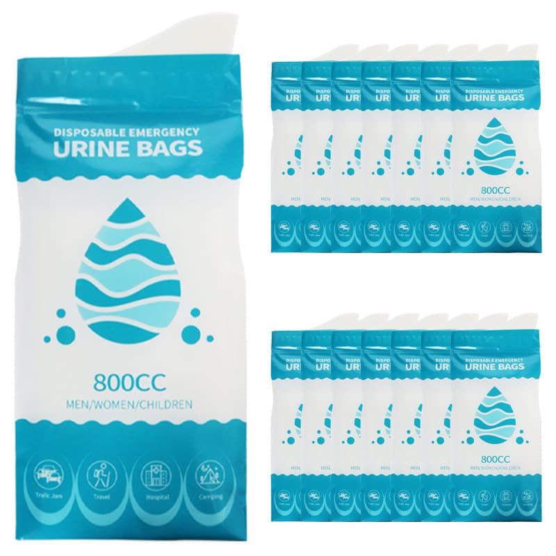 Portable Men's Women's 800ml Disposable Urine Vomiting Bags For Travel Camping Mobile Toilets