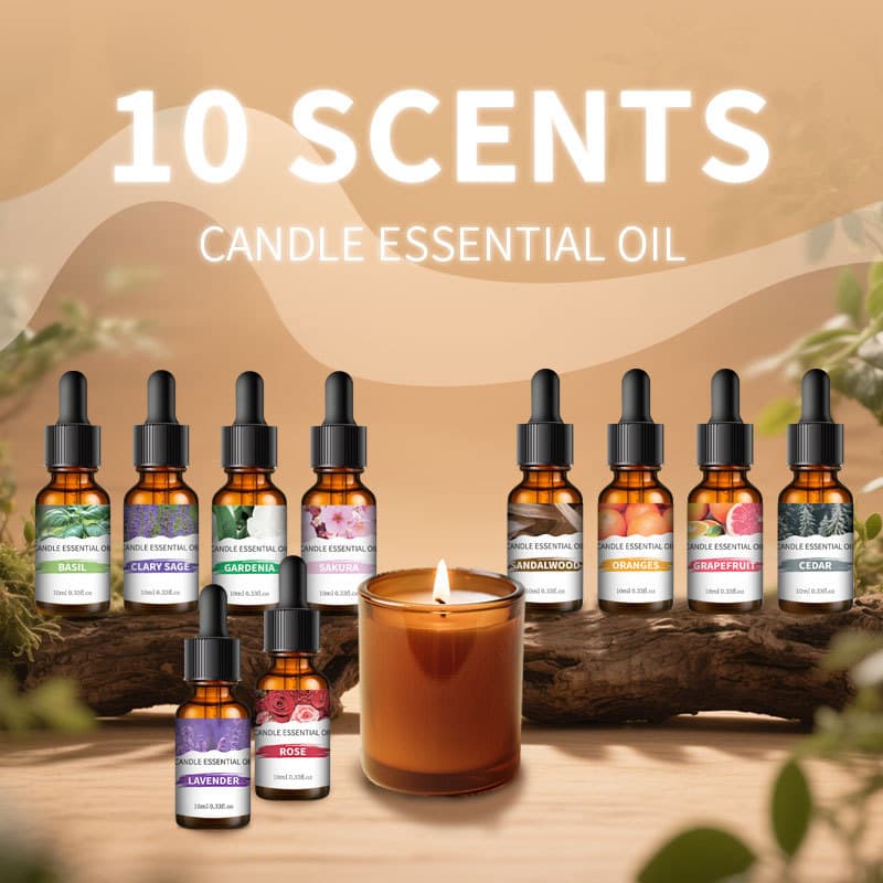 10ML Fragrance Essential Oil for Home Indoor Car Diffuser Refill Liquid Candle Making Oil Aromatherapy Essential Oil