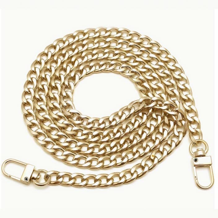 Non-fading aluminum chain for bag accessories, DIY shoulder strap, crossbody bag chain, NK chain, bag hardware fittings