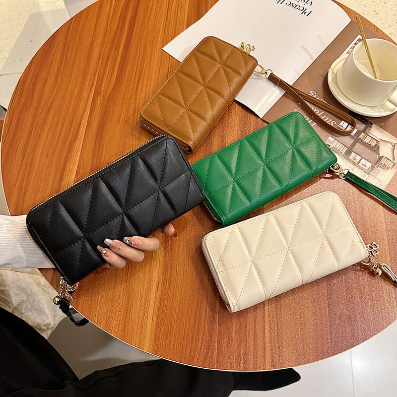 Diamond Wallet Women's Long 2025 New European and American Fashion Large Capacity Clutch Zipper Women's Wallet Ins Style