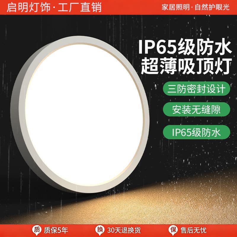 Waterproof LED ceiling lamp kitchen bathroom toilet toilet balcony special outdoor eaves aisle lighting