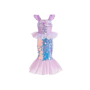Girls Mermaid Ariel Princess Dress Sequined 2026 New Mermaid Tail Fishtail Dress Fashionable Gown