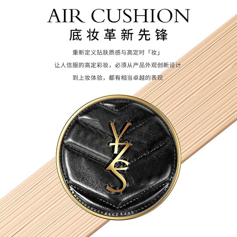YZS Concealer Long-Lasting Black Leather Cushion BB Cream Natural Nude Makeup Lightweight Cushion BB Cream Factory Wholesale Dropshipping