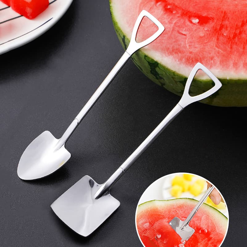 Watermelon spoon, spade spoon, creative cute little spoon, eating spoon, dessert ice cream shovel, Internet celebrity spoon