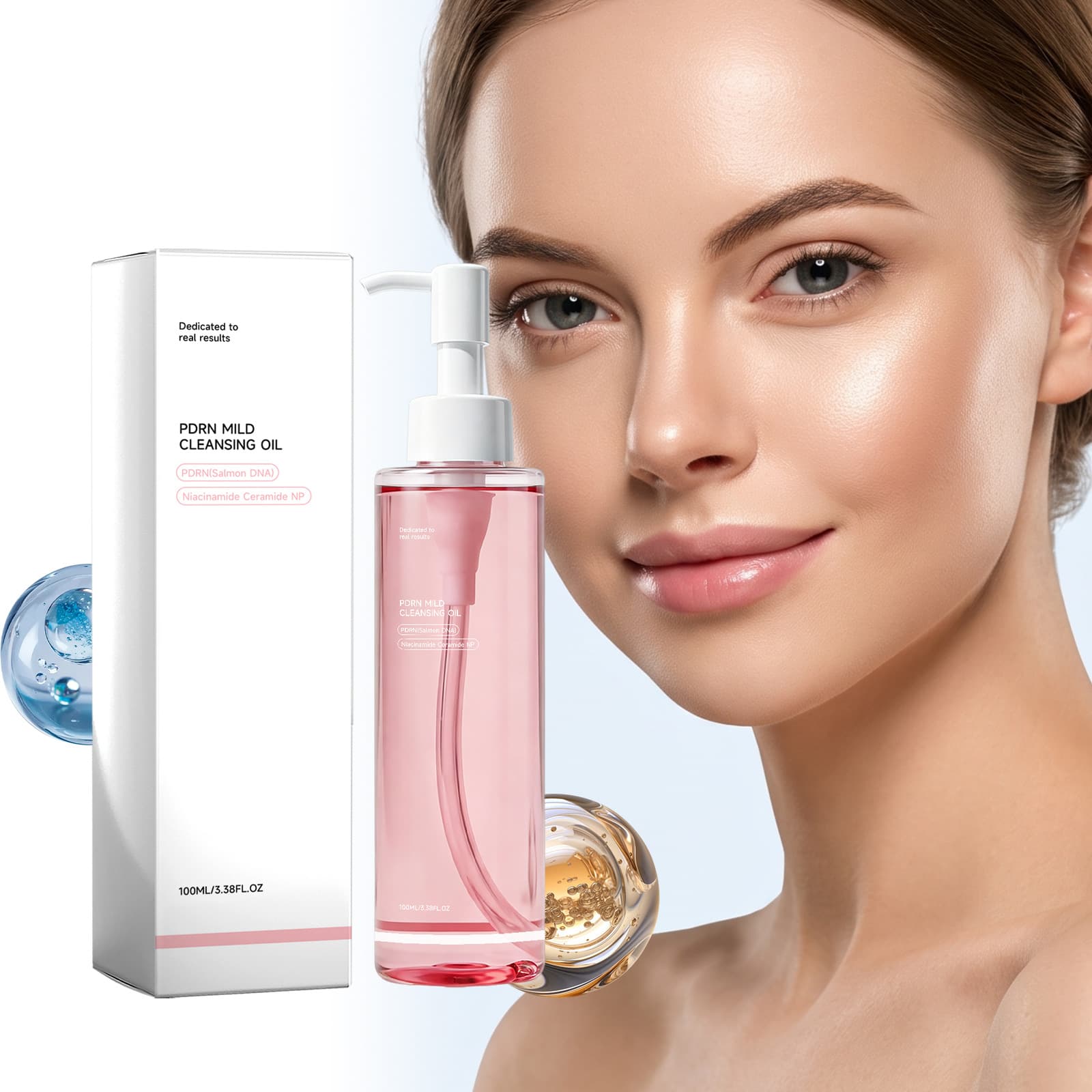 Gentle Makeup Remover Oil Mildly Dissolves Makeup Cleanses Facial Skin Easy to Rinse Comfortable Texture Moisturizing and Refreshing