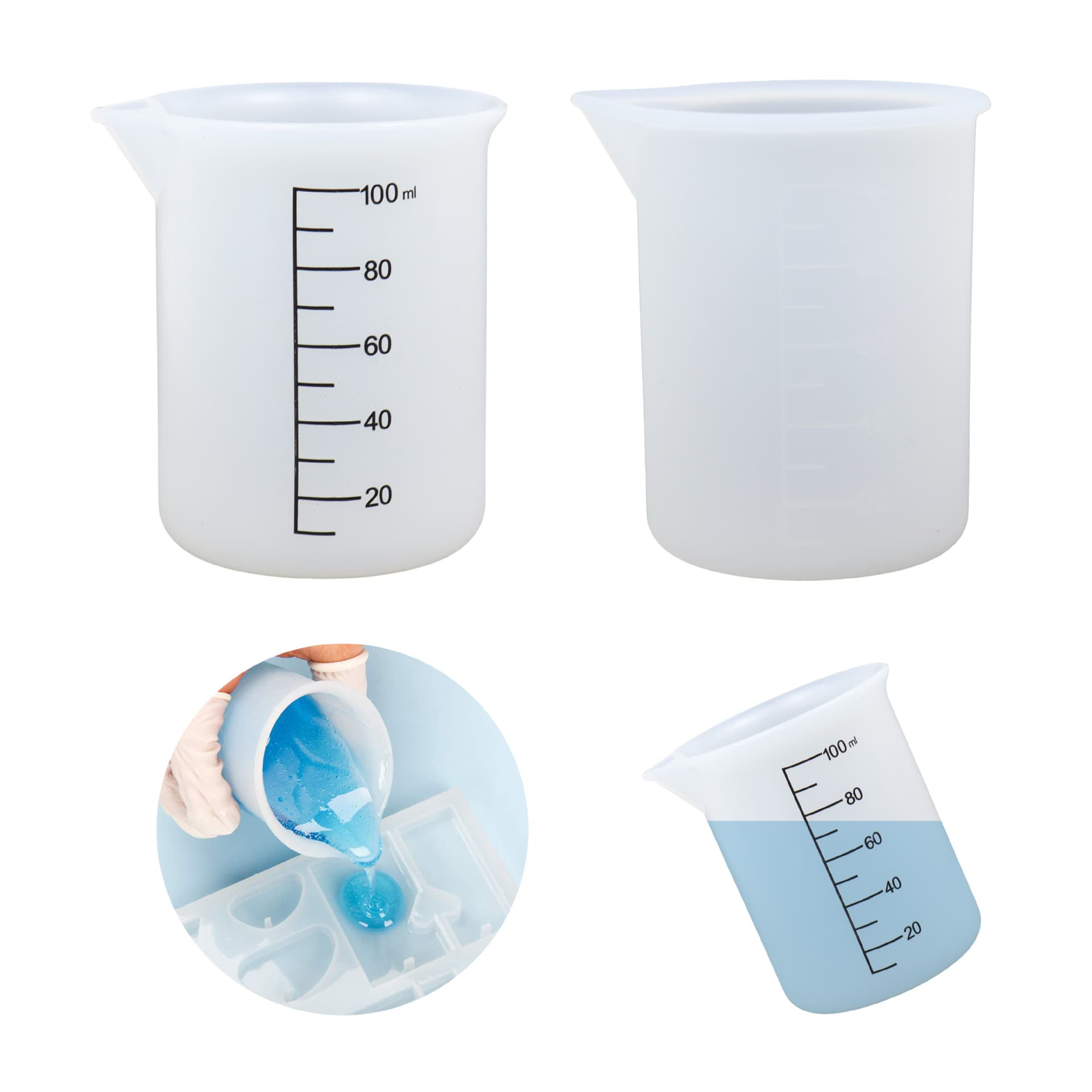 Fatty Fatty 100ml Silicone Baking Cup Mold Drop Gel Mold Wash-Free Quantity Cup Mold For Cake Tools Home Supplies China Mainland