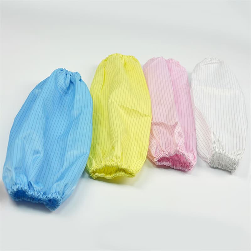 Jiuyun Anti-Static Sleeves for Dust-Free Workshops, Sterile, Dustproof, Stain-Resistant Striped Elastic Labor Protection Sleeves