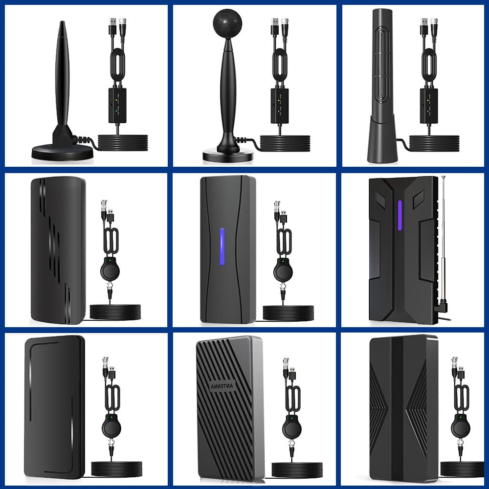 Cross-border private model TV antenna HDTV terrestrial wave indoor and outdoor antenna high-definition digital signal enhancement reception