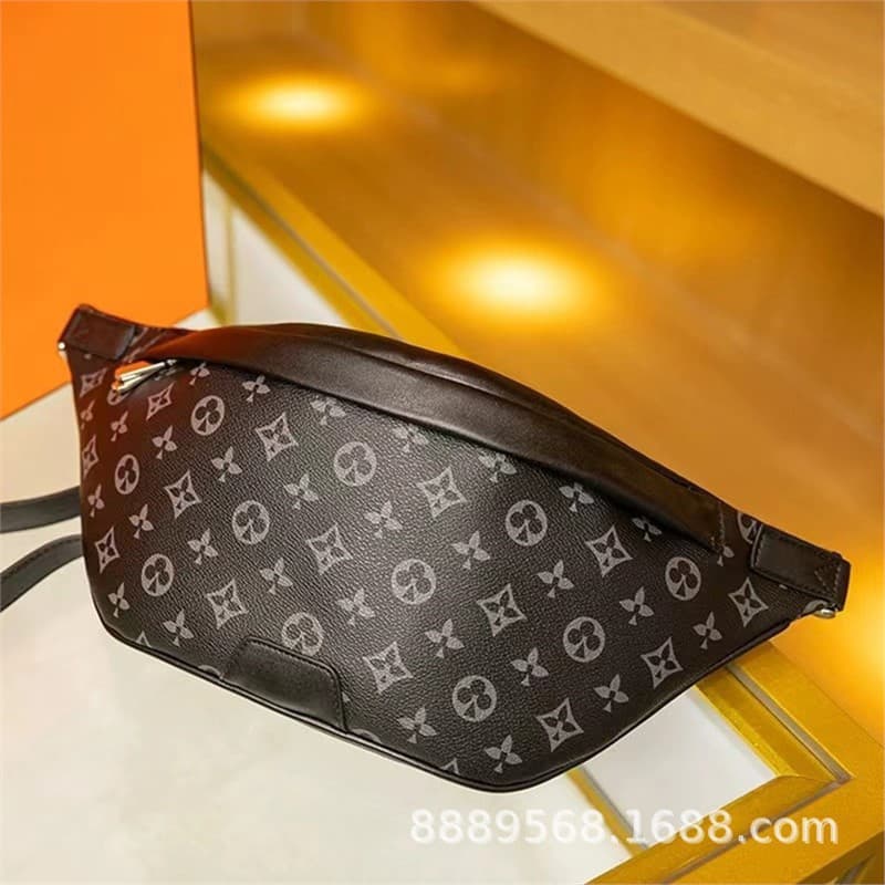 Direct Supply Cross-border MLV New Style Men's Black Warrior Chest Bag Men's Waist Bag Genuine Leather Single Shoulder Crossbody Bag Shoulder Bag