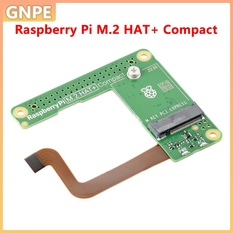 Raspberry Pi 5 Official PCIe Expansion Board HAT+ Compact Expansion Board NVMe SSD Solid State Drive
