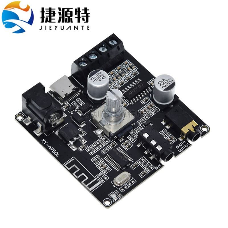 Bluetooth Speaker Mini Amplifier Board Circuit DIY Dual Channel Digital 12V with Bluetooth Audio Decoder 50W