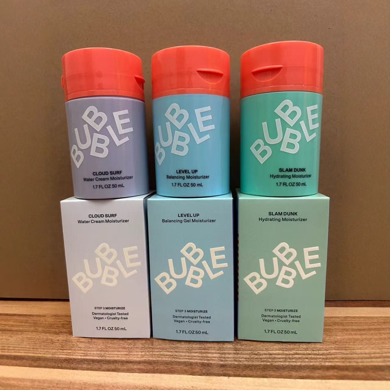Cross-Mirror Bubble Skincare Facial Moisturizing Cream Gel Moisturizing Toner Spray Brightening Eye Cream 50ml