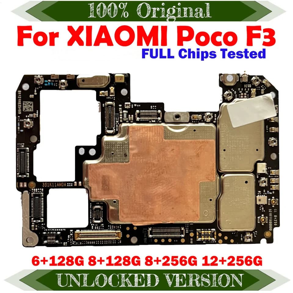 Google System Overseas Version Motherboard for Redmi POCO X3 Pro F3 F5 Note 10 Pro 9T
