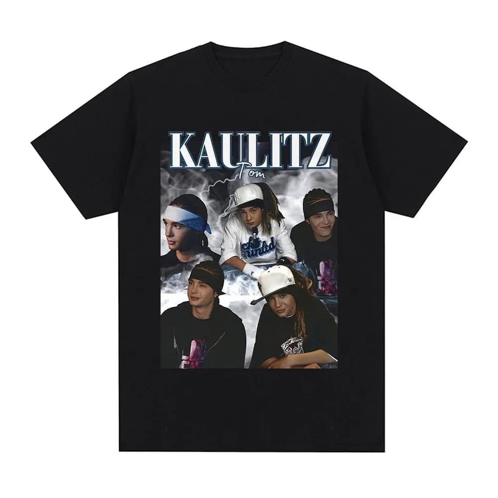 Rock Band Tokio Hotel Tom Kaulitz Graphic T-Shirt Men's Clothing