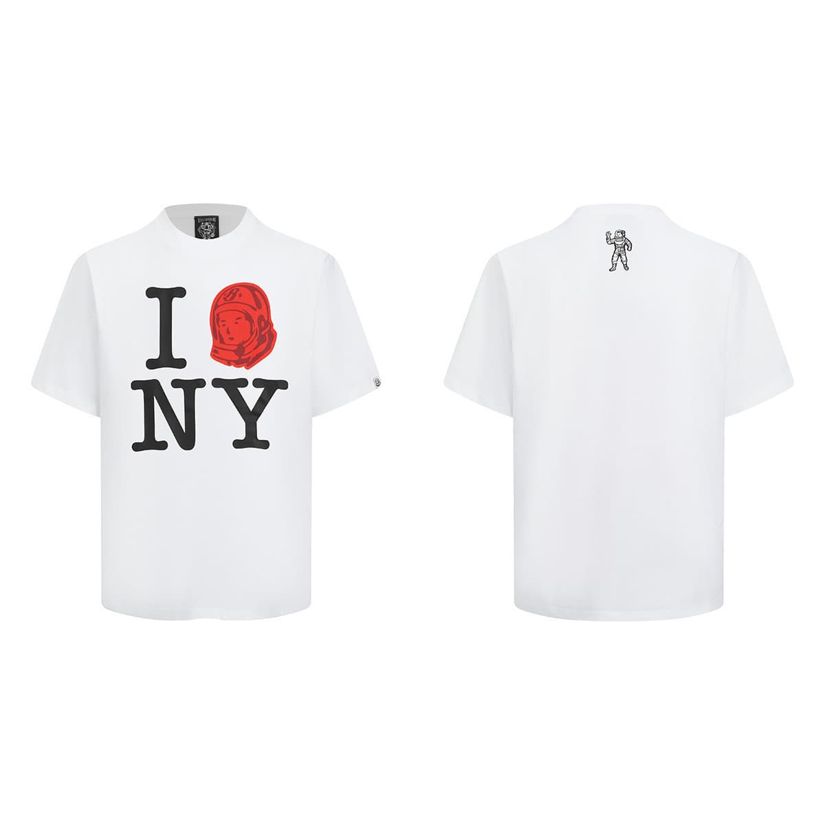 Billionaire Boys Club I LOVE NY Letter Print Short Sleeve Unisex Cotton T-Shirt Streetwear