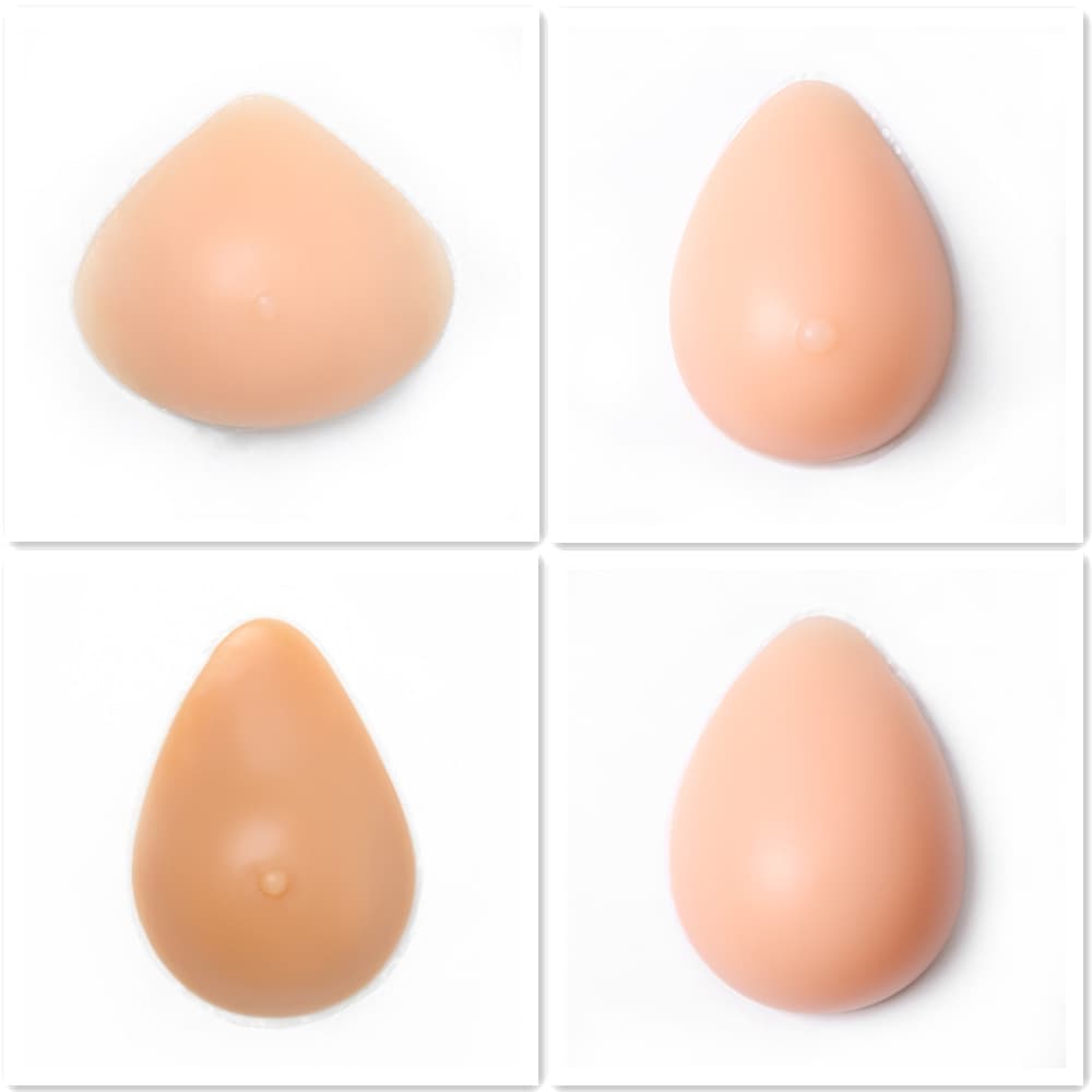 Teardrop and Triangular Silicone Breast Prosthesis Post-Mastectomy Artificial Breast Chest Pad