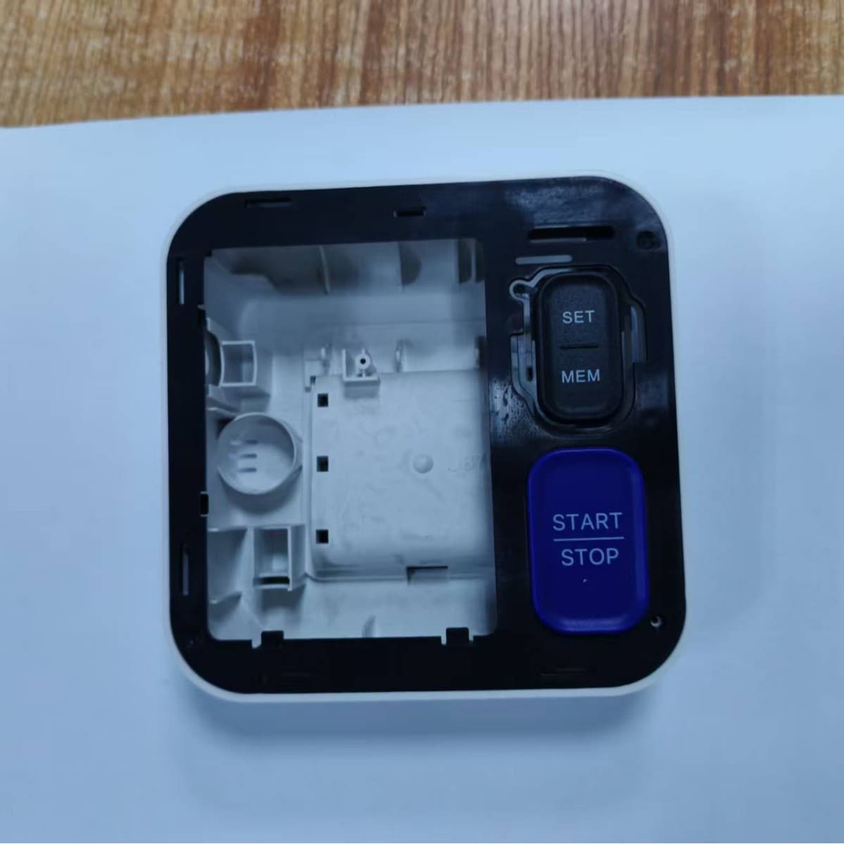 Professional mold making for blood pressure monitor (provided designs/samples) front case base battery cover buttons silk screen printing spray painting injection molding
