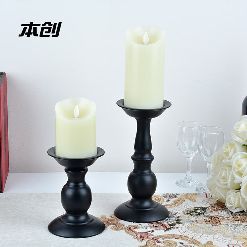 Creative Vintage Candle Holder European Iron Candle Stand Wedding Decoration Candle Cup Candle Base Ornament