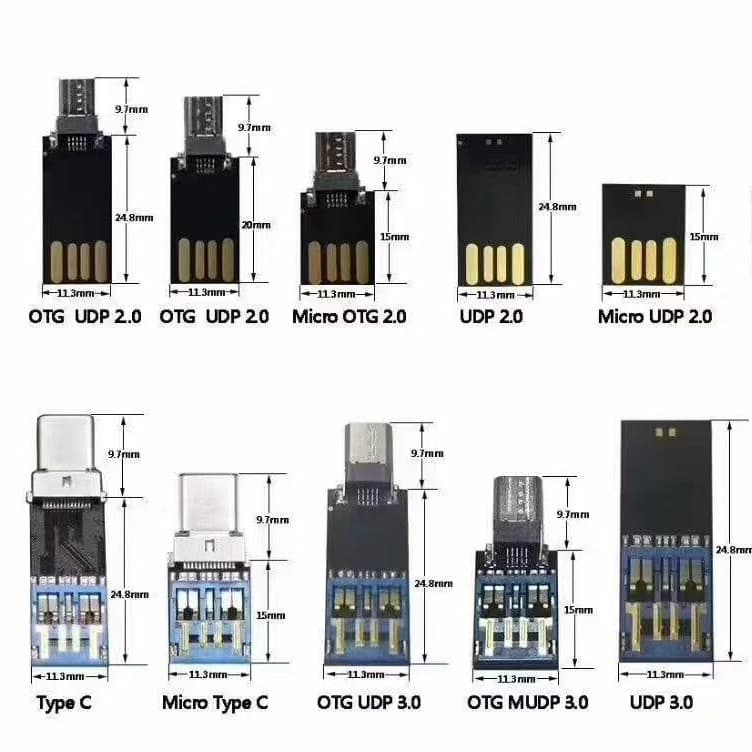 Wholesale Black Glue Chip UDP Various Capacities 2.0 3.0 Chip USB Drive Waterproof Chip Real Capacity Mini Style