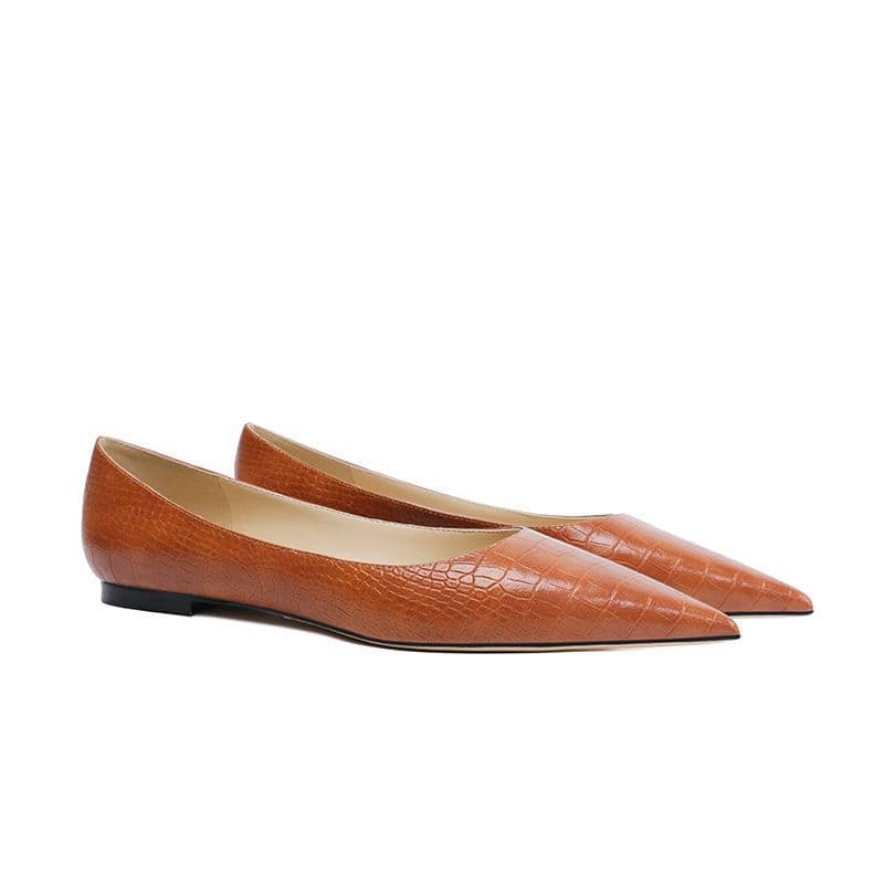 2022 New Spring/Autumn Pointed Toe Flat Shoes Professional Fashion Versatile Women's Shoes Low-Cut Elegant Black Single Shoes Women