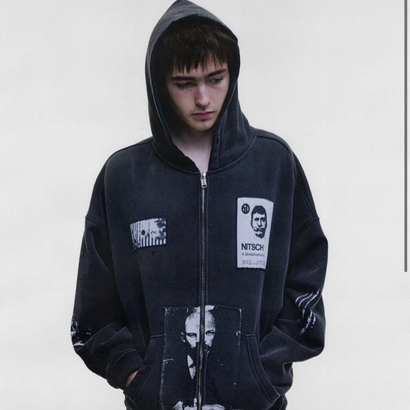 Enfants Riches Deprimes ERD "Lenin Nap Rally" hooded zipper sweatshirt for men