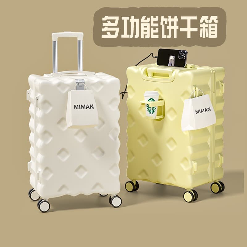 Large Capacity Luggage for Women 2024 New High-Fashion Travel Suitcase 20-inch Carry-On Trolley with Password Lock and Spinner Wheels