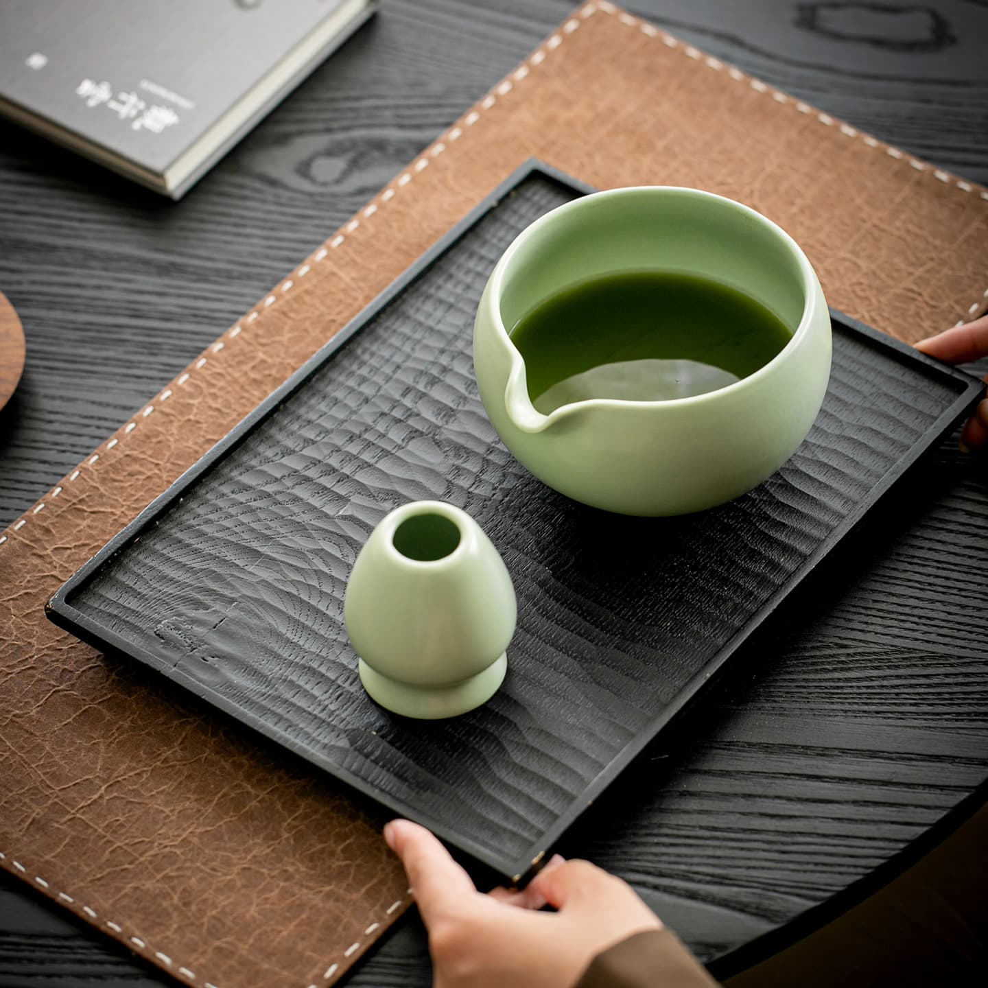 Cross-border Amazon Japanese Matcha Bowl Ceramic Chasen Bamboo Matcha Whisk Hyakuhon-ritsu Song Dynasty Tea Whisking Set