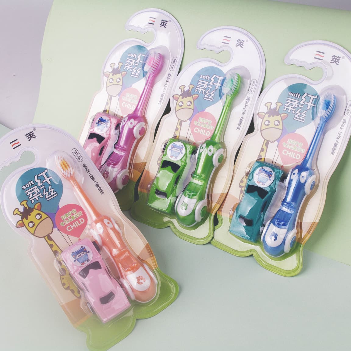 Children's Toothbrush with Toy, Soft Bristles, Ages 3-12, Creative Wholesale Drop Shipping, Fun Toothbrush with Toy
