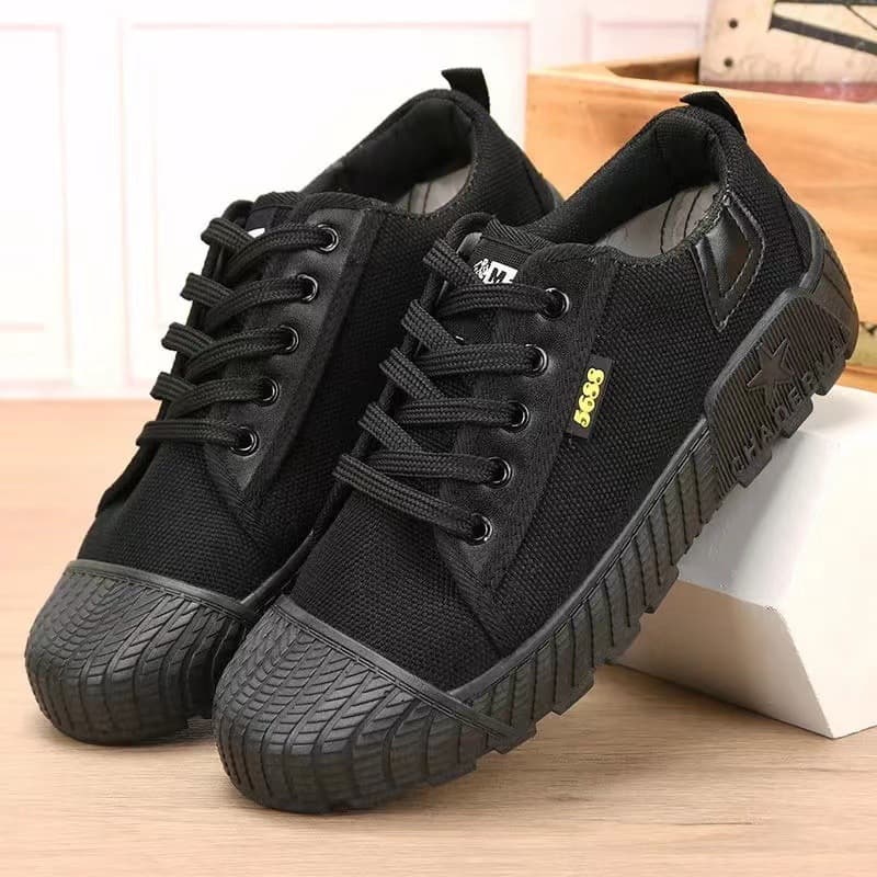 New Summer High and Low Top Canvas Breathable Wear-resistant Anti-slip Outdoor Construction Site Labor Dad Shoes