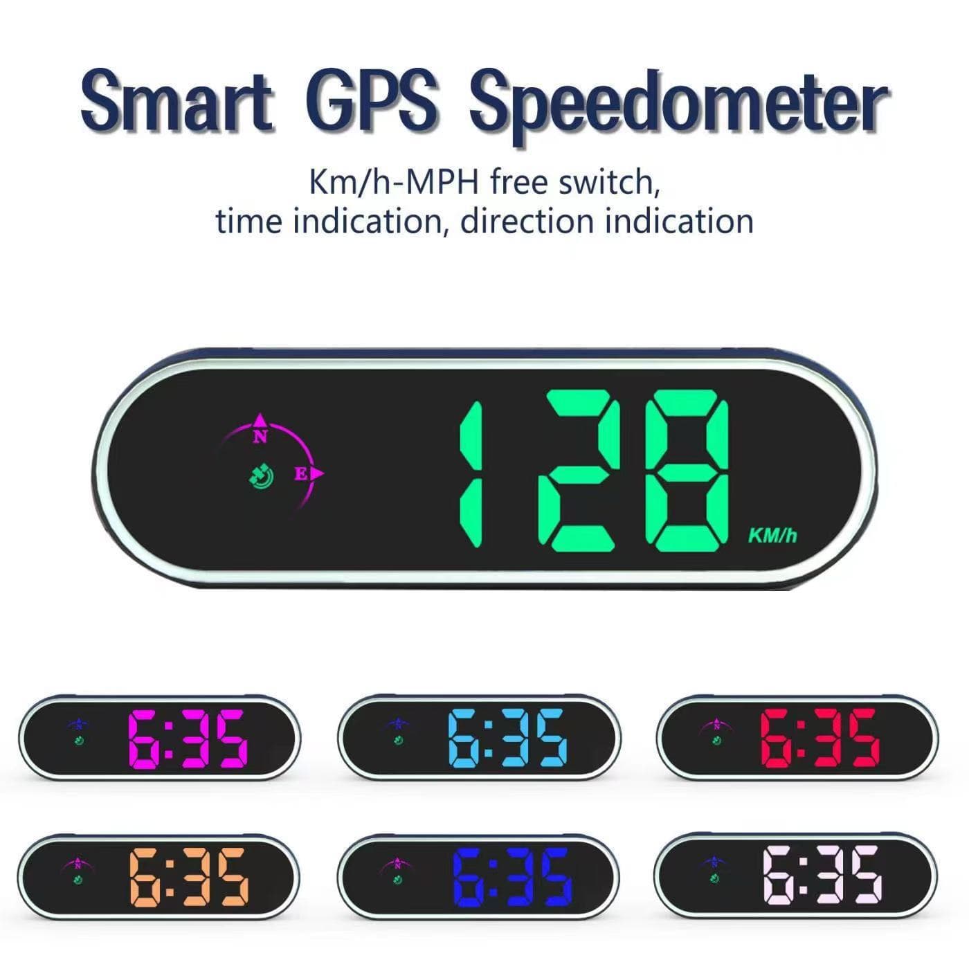 Factory direct sales of new colorful car display HUD all-in-one machine KMH/MPH switchable [cross-mirror only]