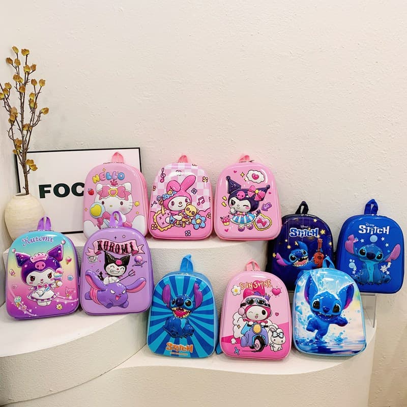 Foreign Trade Kidsren's 3D Hard Shell Schoolbag New Small Animal Kindergarten Baby Small Schoolbag Ultra-Light Cartoon Backpack