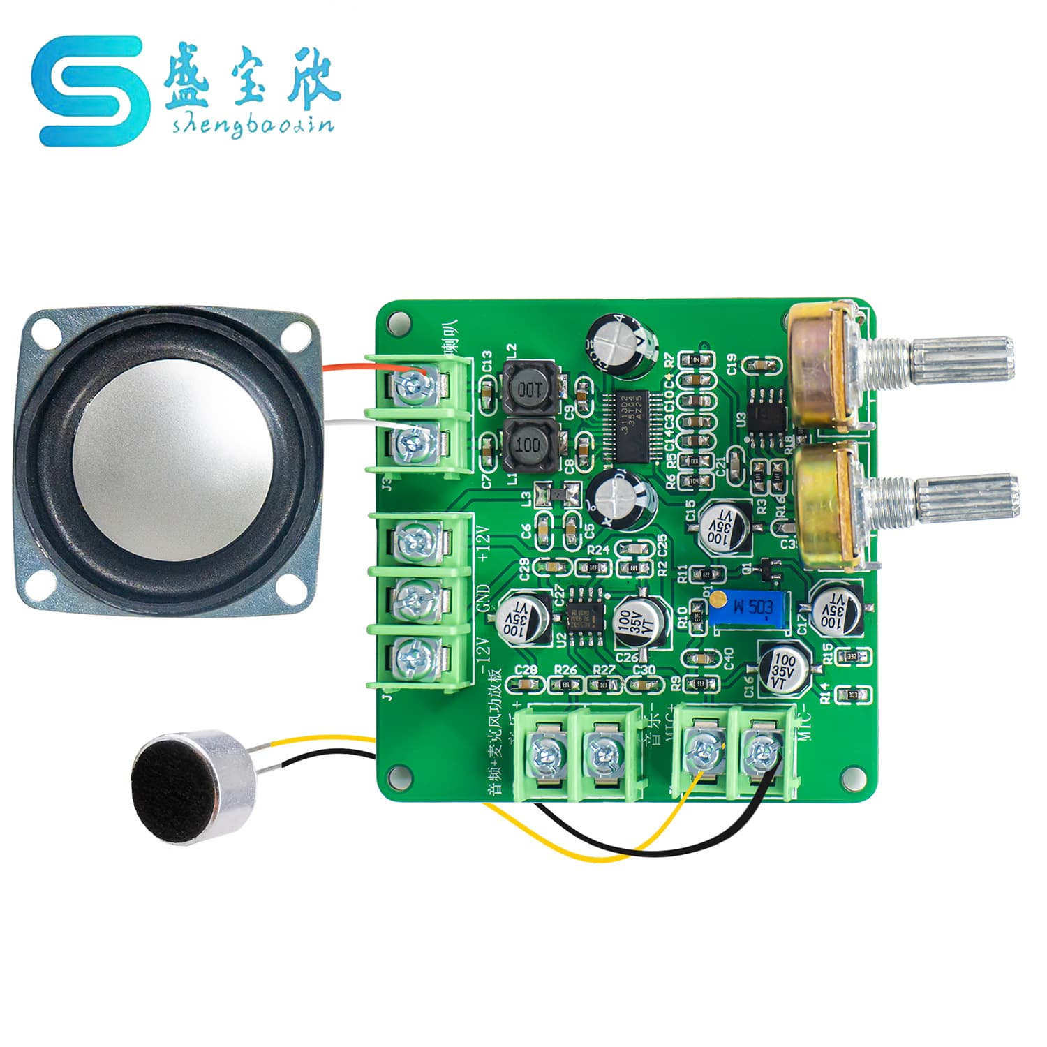 Audio Microphone Amplifier Board NE5532 Preamp Kit Electronic DIY Soldering Assembly Training Project