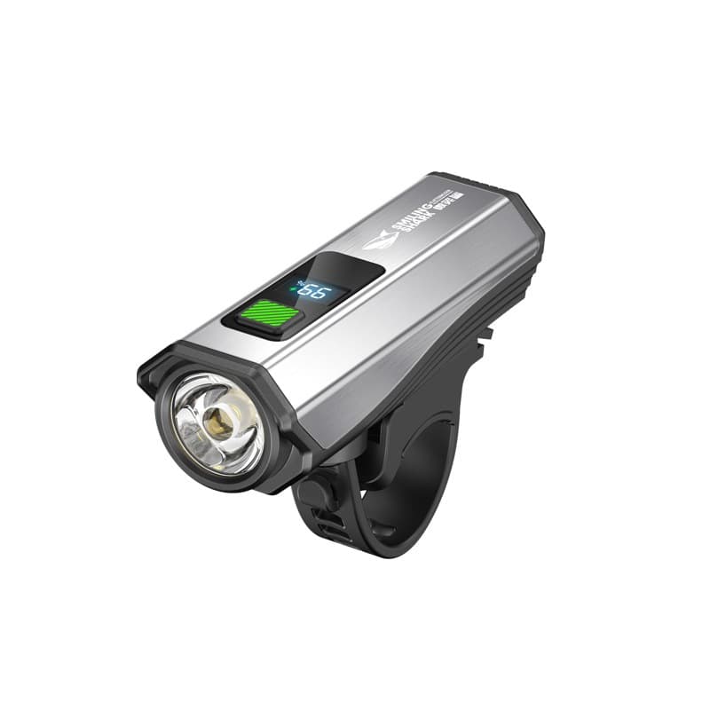 New Outdoor Night Riding Bicycle Front Light, Electric Bike Light, Lighting Equipment, Battery Level Display, Rechargeable, Long-Lasting Battery Life