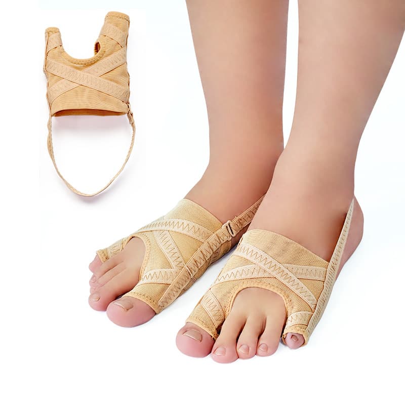 Toe Bunion Corrector Adjustable Breathable Double-Toe Mesh Foot Guard Big and Small Toe Separating Corrective Sock Sleeves