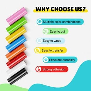Likcut Vinyl Sticker PVC Kids Craft DIY Clothing Iron-On Gift Cutting Machine Lettering Material Wholesale
