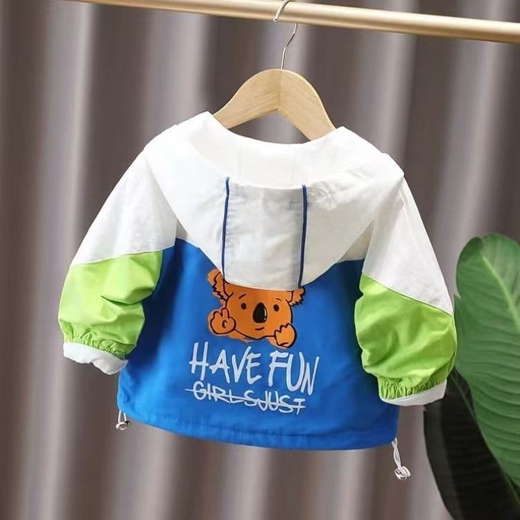 Boys' Jacket Spring and Autumn 2025 New Children Baby Stylish Hooded Windbreaker Girls' Casual Top Jacket Trendy