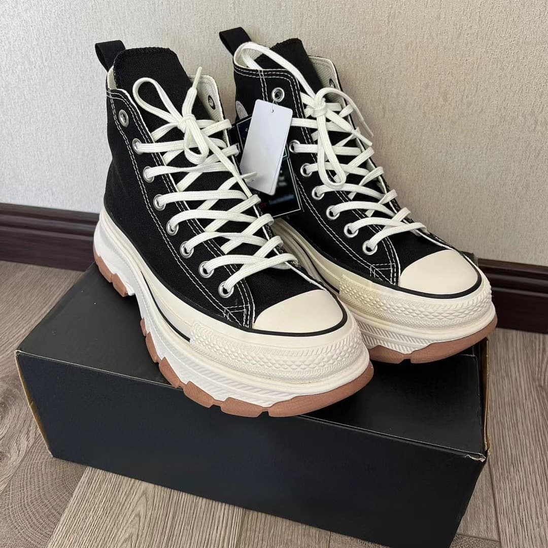 Converse 100th Anniversary Japan Limited ALL STAR High-Top Canvas Shoes Platform Thick Sole Height Increase Unisex