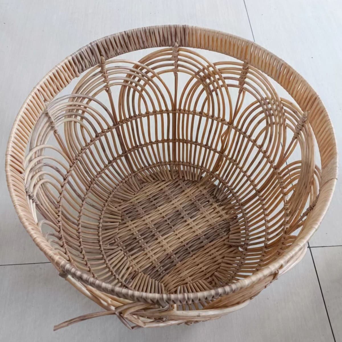Foreign trade export storage basket Hand-woven storage basket Plastic woven storage basket Foreign trade export basket
