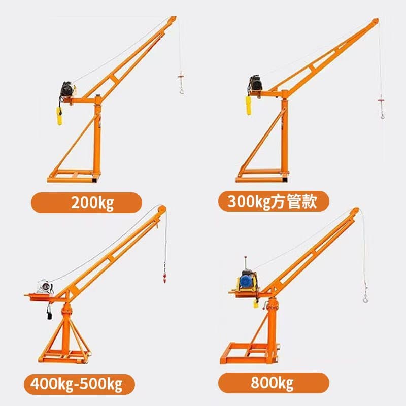 Outdoor decoration small hoist 360-degree rotating frame motor household 220-volt hoist construction frame