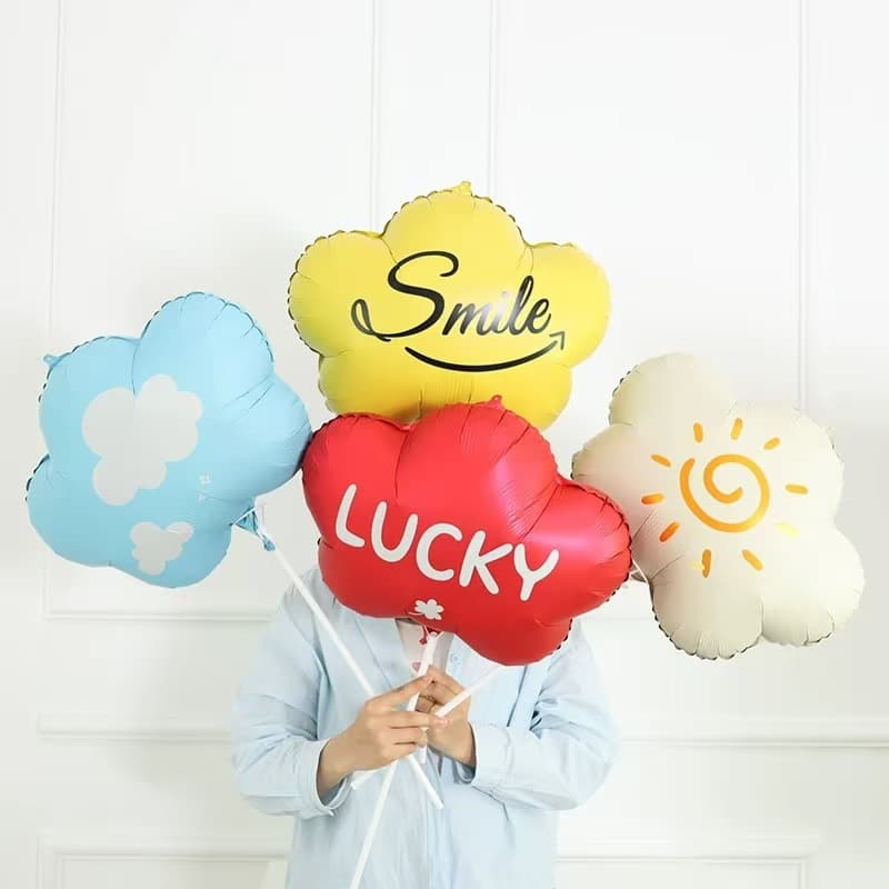 New style cloud floating aluminum film balloon lucky cloud birthday cloud wedding party venue layout photo props