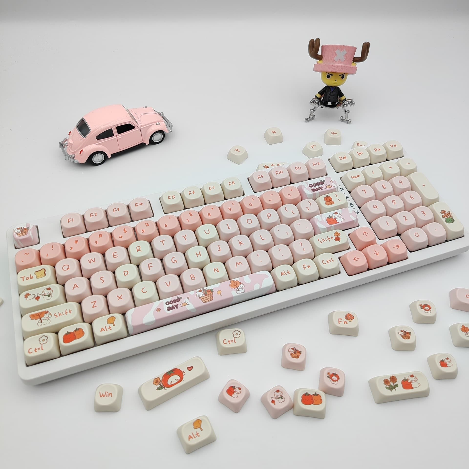 MOA Keycaps Dye-Sublimation 116 Keys Small Full Set Autumn Dog Mechanical Keyboard Keycaps 98 Cute 104 Personality 108